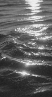 Sunlight reflecting on dark ocean waves
